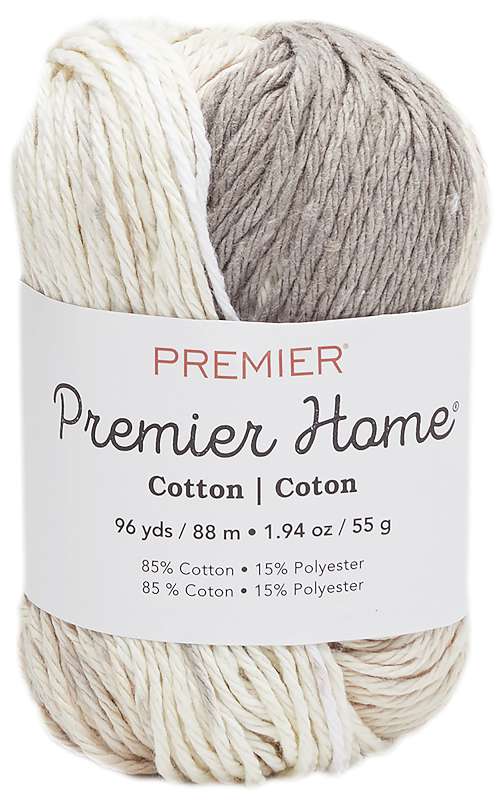 Premier Yarns Home Cotton Yarn - Multi Cream Stripe