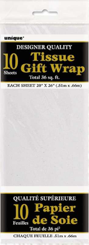 Tissue Paper 10/Pkg White