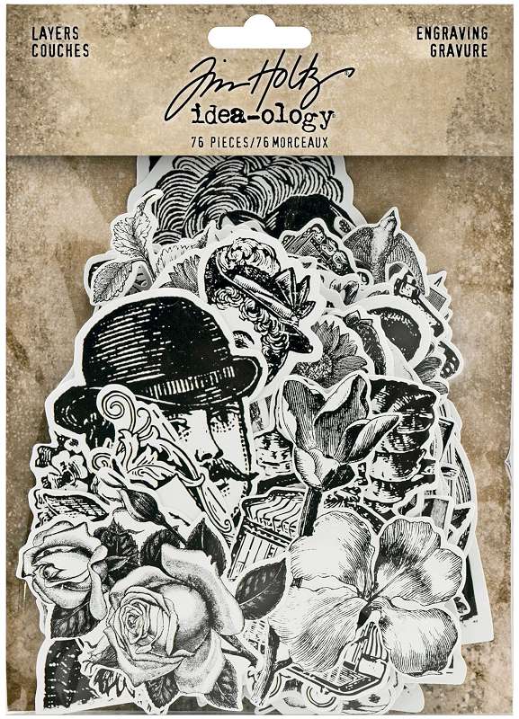 Idea-Ology Layers Die-Cuts 76/Pkg Engraving