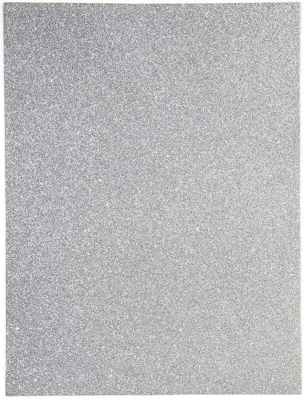 Glitter Foam Sheet 9"X12" 2mm Silver