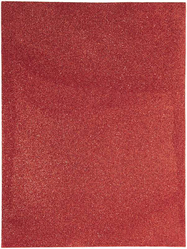 Glitter Foam Sheet 9"X12" 2mm Red