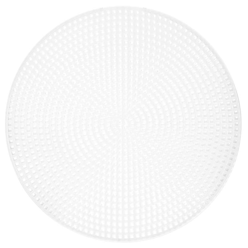 Cousin Plastic Canvas Shape 7 Count 6" Circle Clear