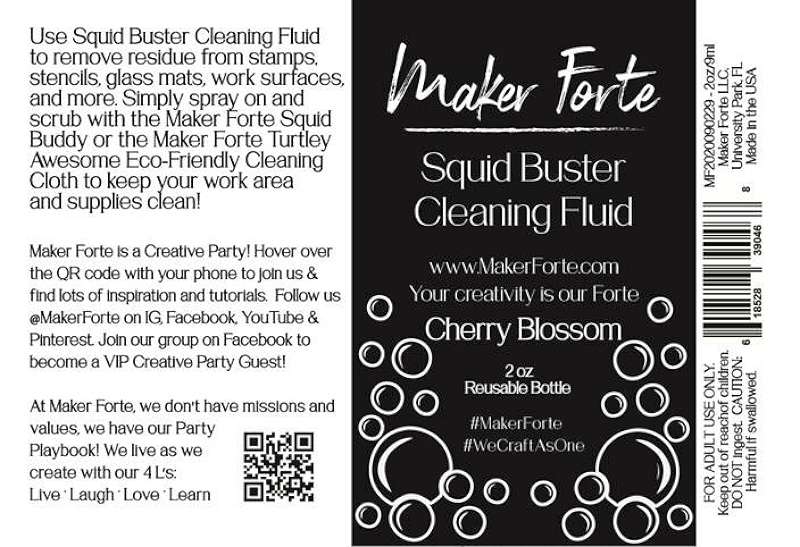 Maker Forte Squid Buster Cleaning Fluid 2oz 