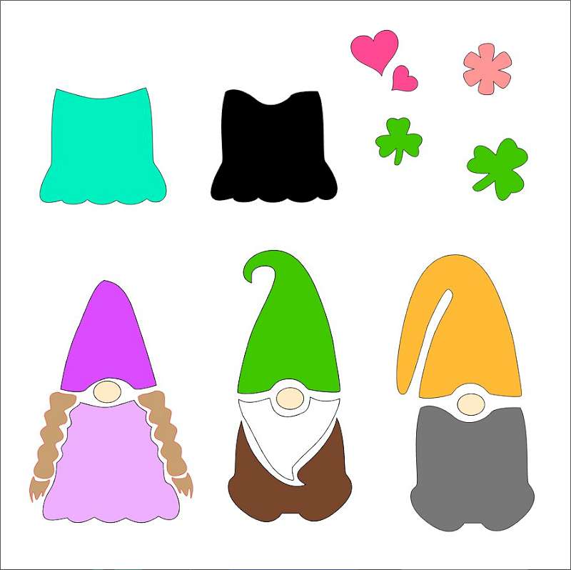 Maker Forte Stencils By Hedgehog Hollow 6"X6" Build A Gnome