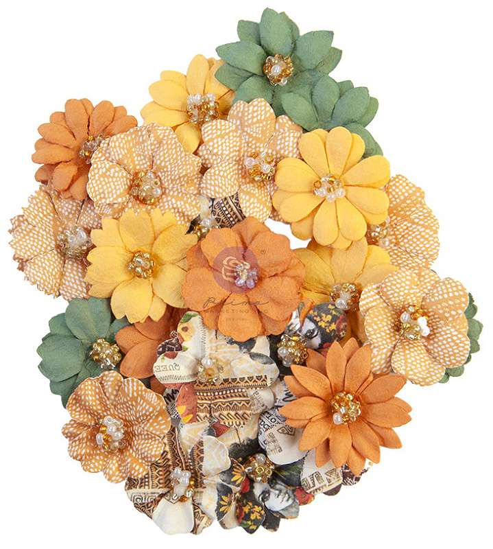 Prima Marketing Mulberry Paper Flowers Together/Diamond