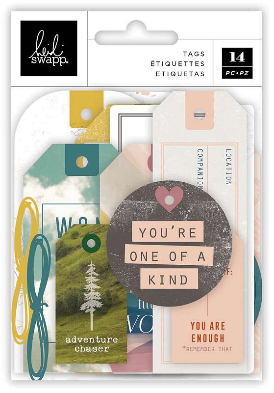 Heidi Swapp Care Free Tag Set 14/Pkg 