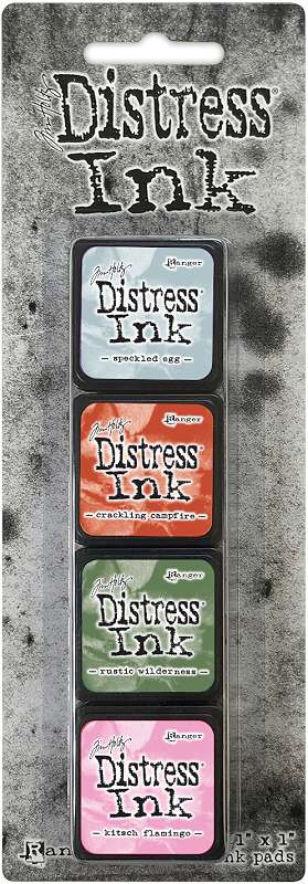 Tim Holtz Distress Mini Ink Pads 4/Pkg Kit 16