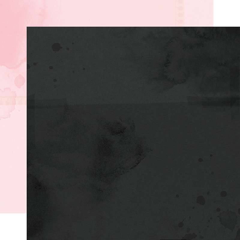 Simple Vintage Cottage Fields Double-Sided Cardstock 12"X12" Black/Rose
