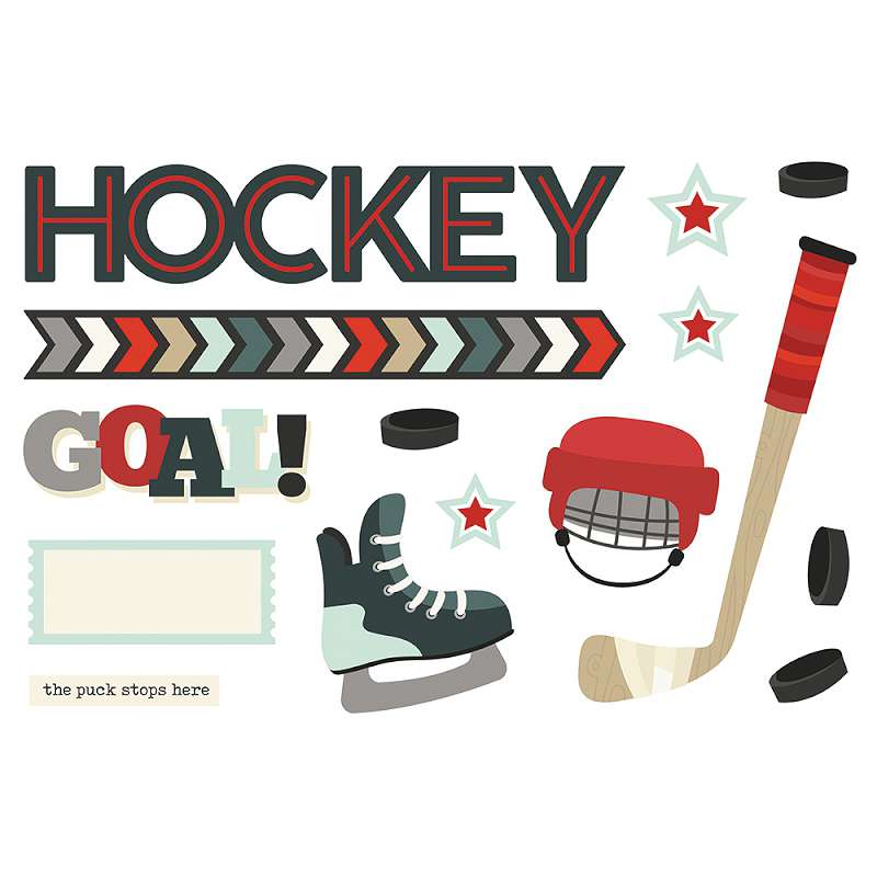 Simple Stories Simple Pages Page Pieces Hockey