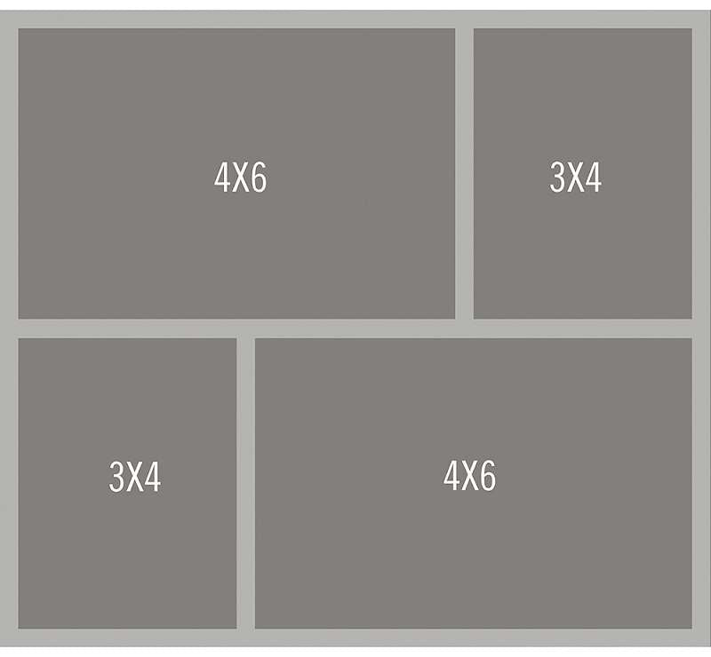Simple Stories Simple Pages Page Template (1) 2-3"X4" & 2-4"X6"