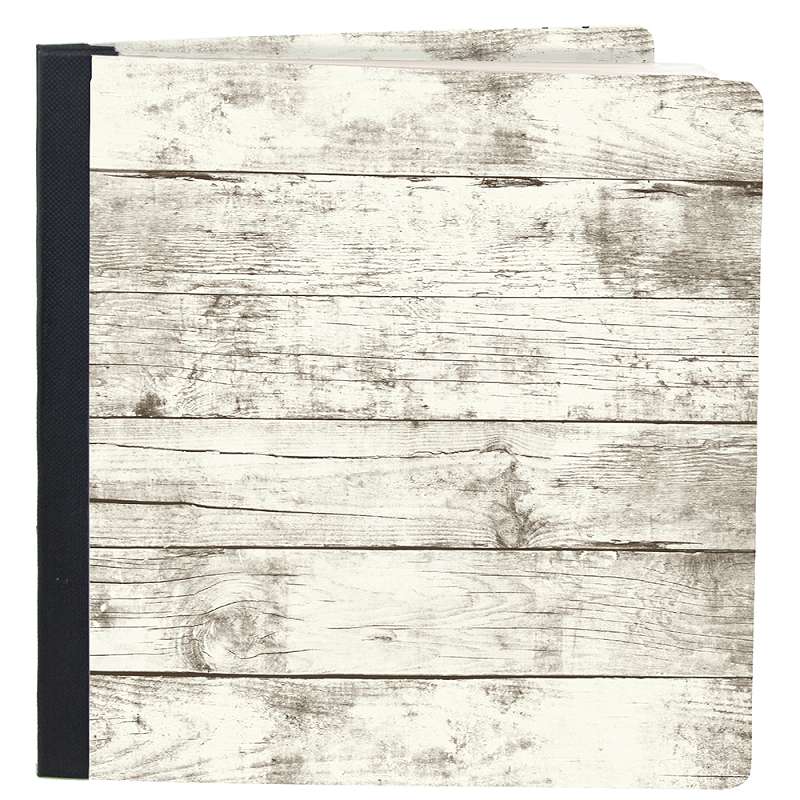 Simple Stories Sn@p! Flipbook 6"X8" Whitewashed Wood