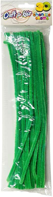 Chenille Stems 12" 40/Pkg green