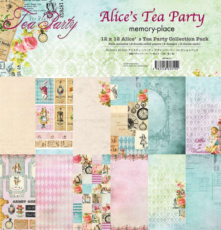 Memory Place Collection Pack 12"X12" Alice's Tea Party