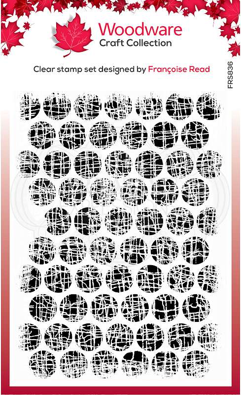 Woodware Clear Stamps 4"X6" Textured Bubbles