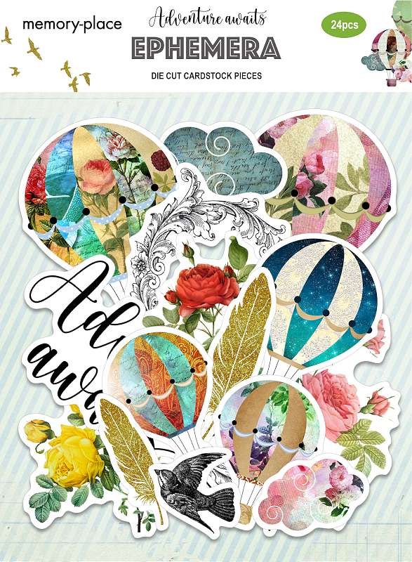 Memory Place Ephemera Cardstock Die-Cuts 24/Pkg Adventure Awaits