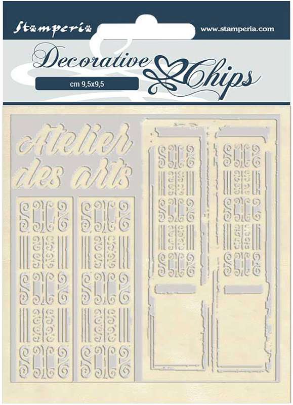 Stamperia Decorative Chips 5.5"X5.5"-Atelier Des Arts Door