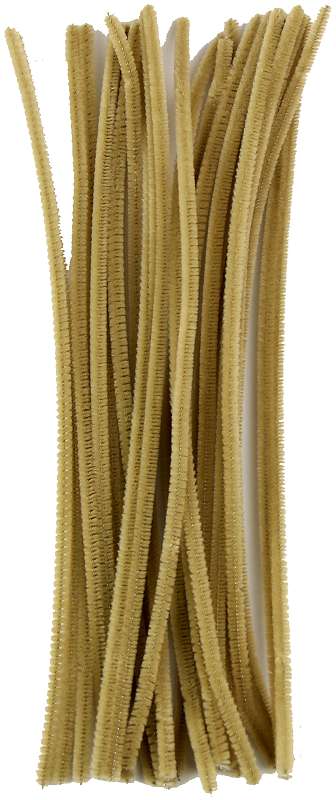 Touch Of Nature Chenille Stems 6mmx12" 25/Pkg Beige