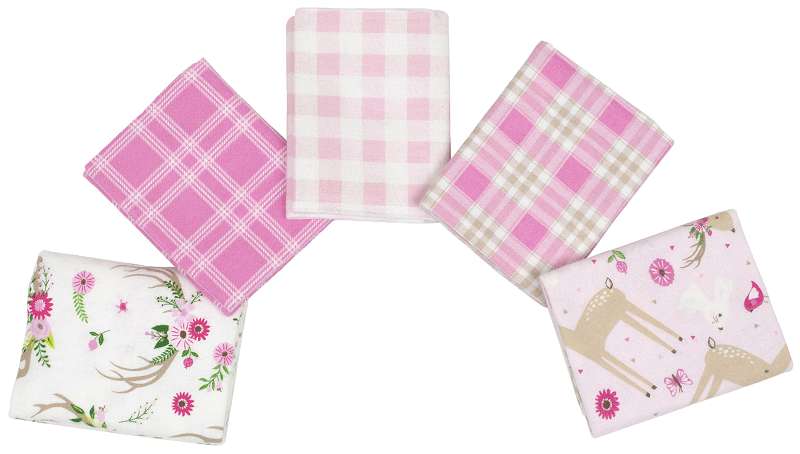 Fabric Editions Little Feet Boutique Fat Quarter Bundle 5pcs Wild And Free