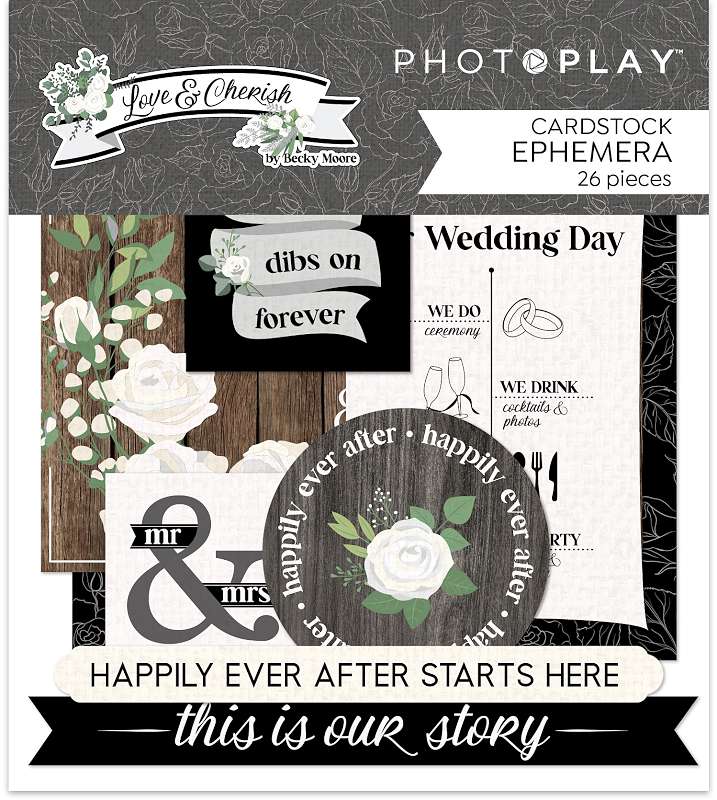 Love & Cherish Ephemera Cardstock Die-Cuts  