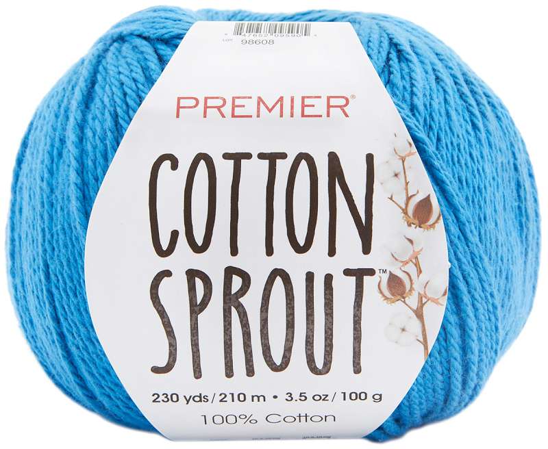 Premier Yarns Cotton Sprout Yarn Blue