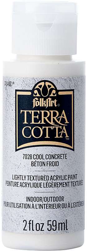FolkArt Terra Cotta Paint 2oz Cool Concrete