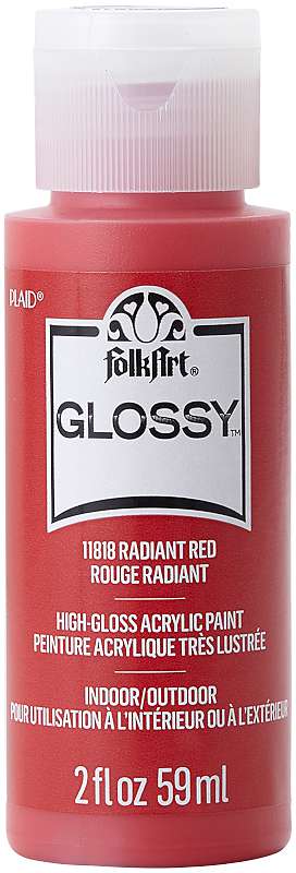 FolkArt Glossy Paint 2oz Radiant Red