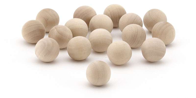 Hygloss Wood Balls 1" 12/Pkg 