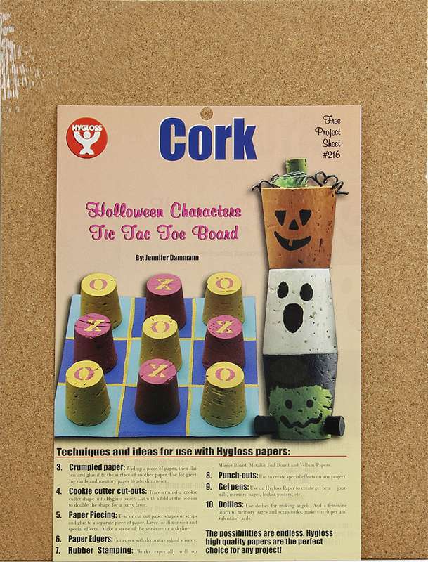 Hygloss Cork Sheets 2mm Thick 8.5"X11" 2/Pkg 