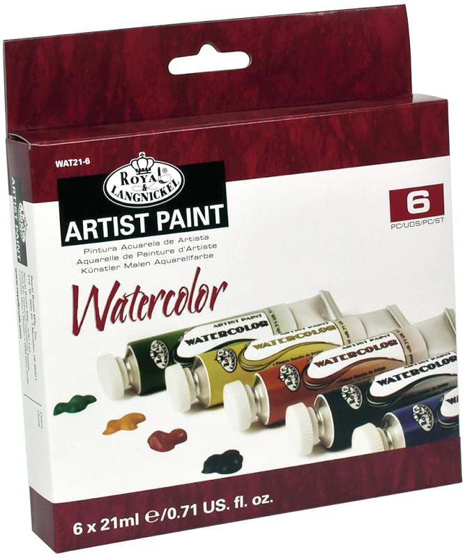 Royal & Langnickel(R) Essentials(TM) Watercolor Paint 21ml 6/Pkg