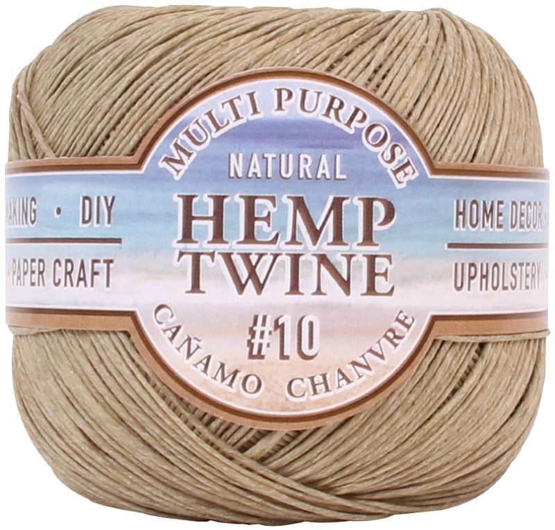 Hemptique Hemp Twine Ball 10lb 400' .5mm, Natural