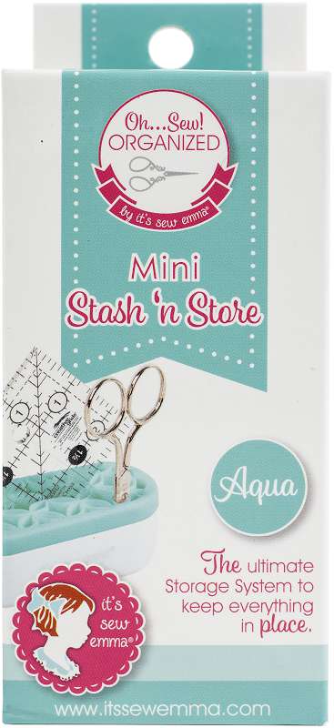 It's Sew Emma MINI OhSew! Organized Stash 'n Store Aqua