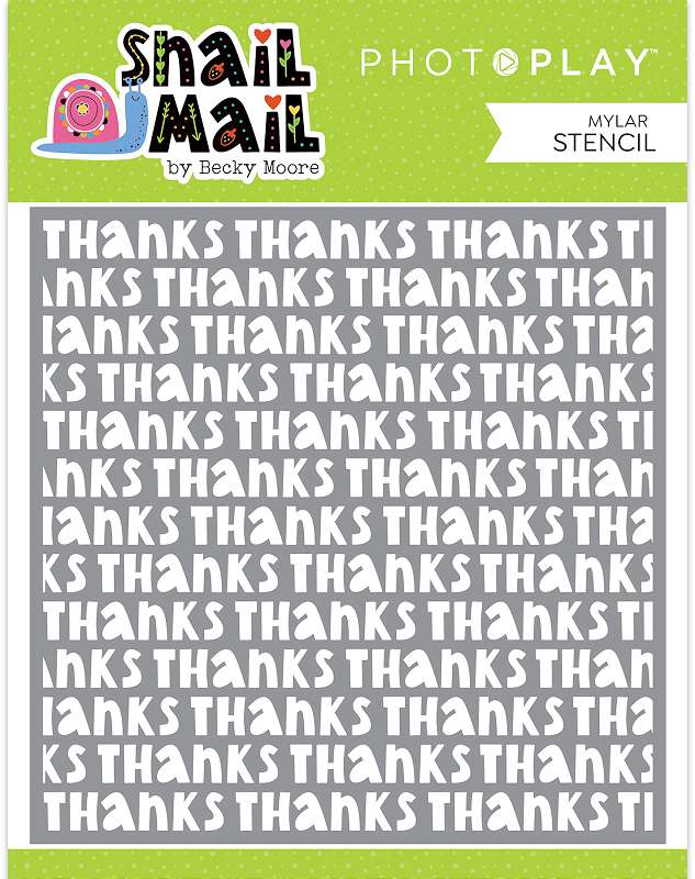 PhotoPlay Snail Mail Stencil 6"X6"  