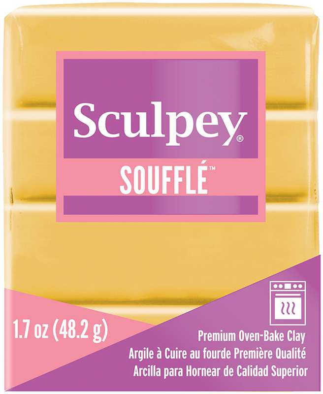 Sculpey Souffle Clay 2oz-Yellow Orchre