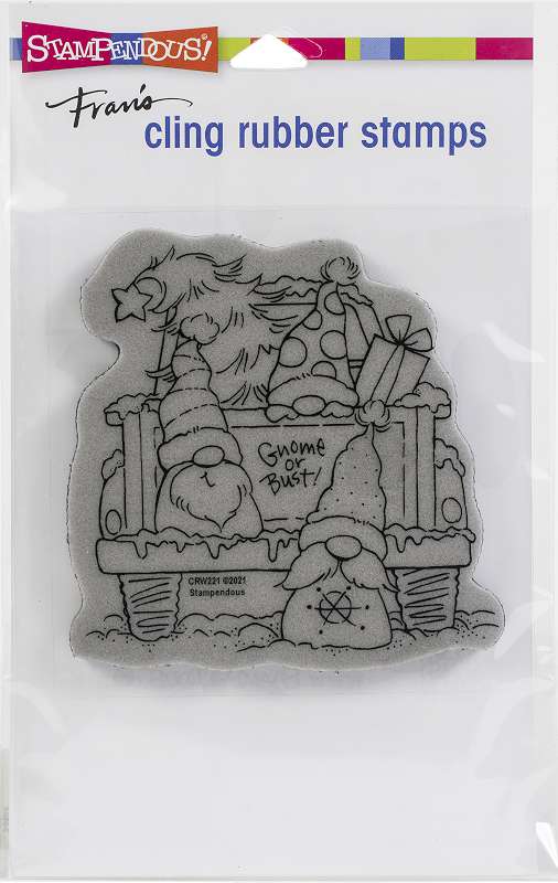 Stampendous Cling Stamp Truck Gnomes
