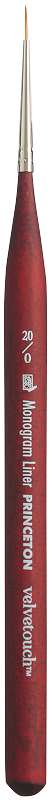 Princeton Velvetouch Mini-Monogram Liner 20/0 