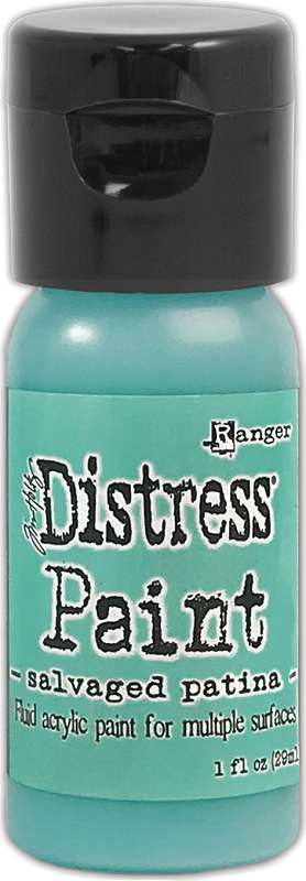 Tim Holtz Distress Paint Flip Top 1oz Salvaged Patina