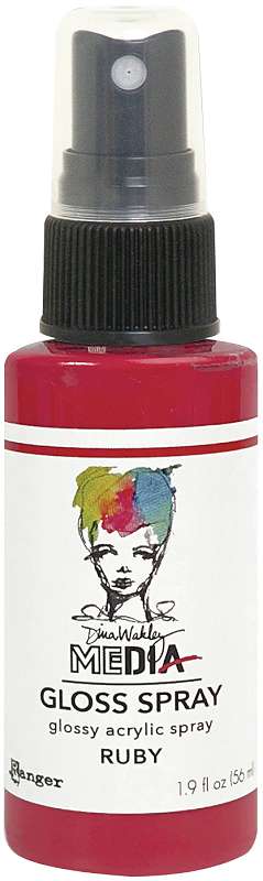 Dina Wakley Media Gloss Sprays 2oz Ruby