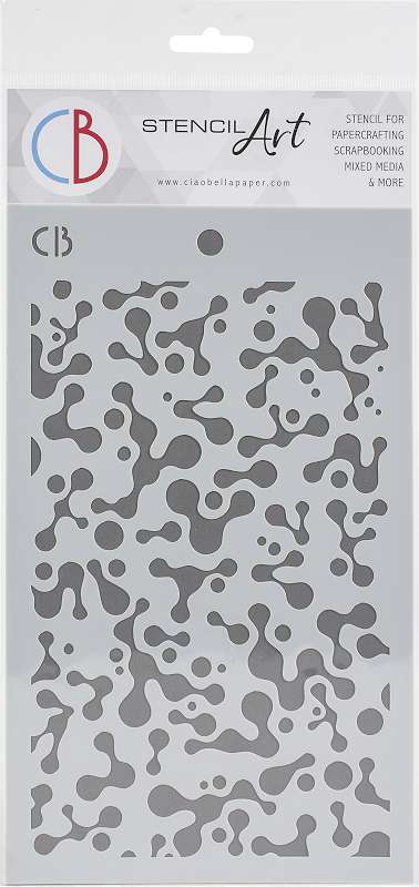 Ciao Bella Stencil Art Texture Stencil 5"X8" Abstract Dots