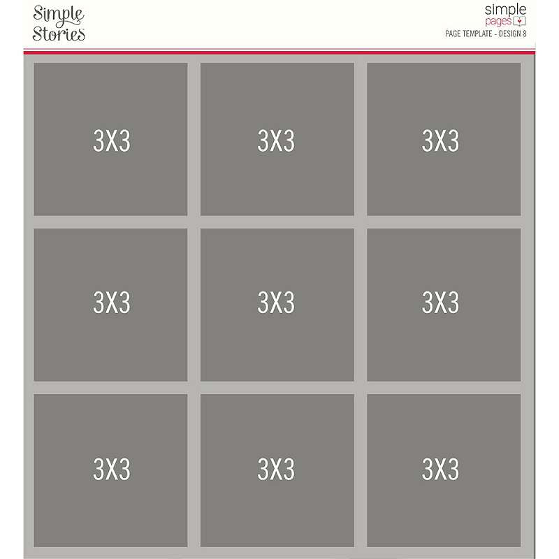 Simple Stories Simple Pages Page Template (1) 9-3"X3"