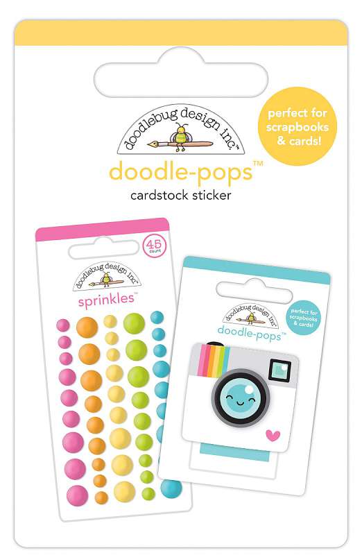 Doodlebug Doodle-Pops 3D Stickers-Doodle Minis