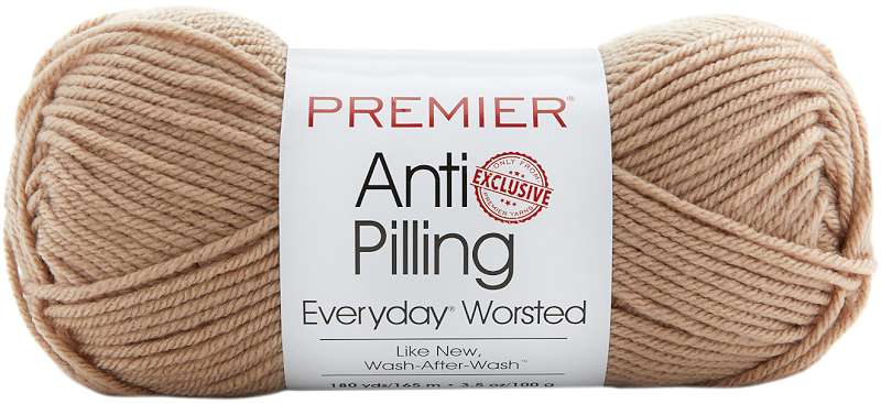 Premier Yarns Anti-Pilling Everyday Worsted Solid Yarn Parchment