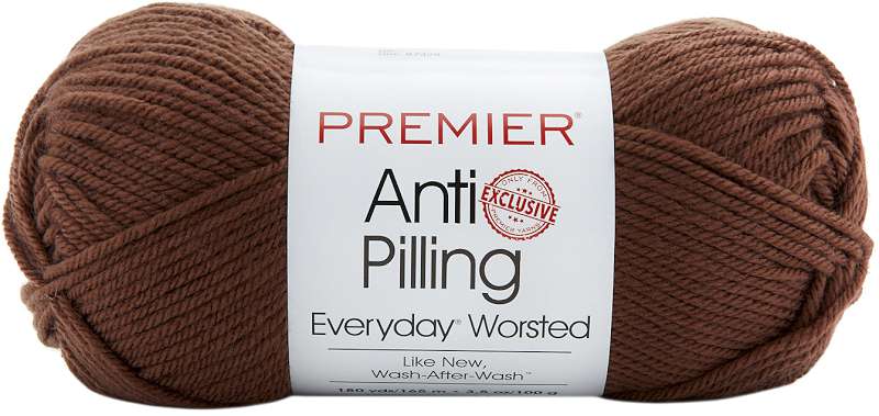 Premier Yarns Anti-Pilling Everyday Worsted Solid Yarn Walnut