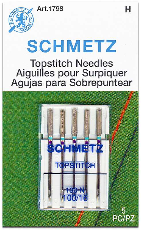 Schmetz Topstitch Machine Needles-Size 100/16 5/Pkg