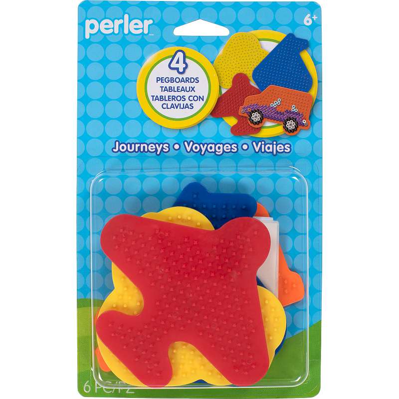 Perler Fun Fusion Pegboards 4/Pkg-Journeys