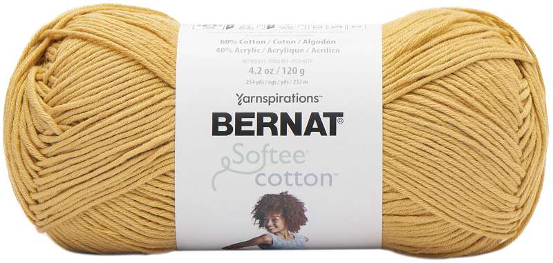 Bernat Softee Cotton Yarn-Golden