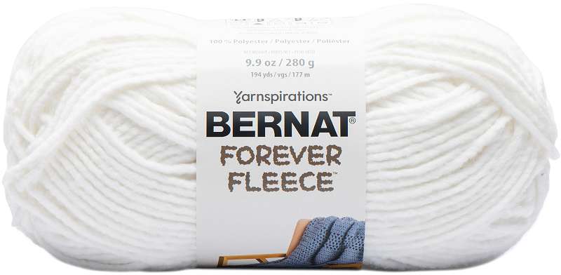 Bernat Forever Fleece Yarn-White Noise