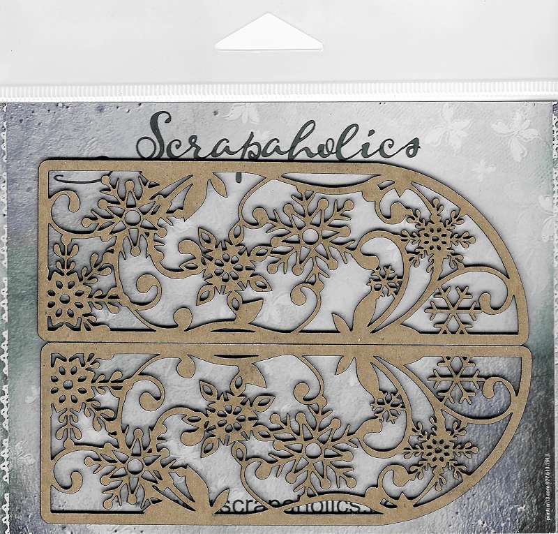 Scrapaholics Laser Cut Chipboard 2mm Thick-Winter Gate, 2/Pkg, 5"X3.5"