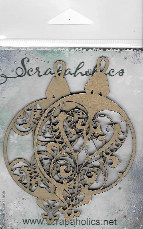 Scrapaholics Laser Cut Chipboard 2mm Thick-Lace Ornaments, 2/Pkg, 4"X2.25"