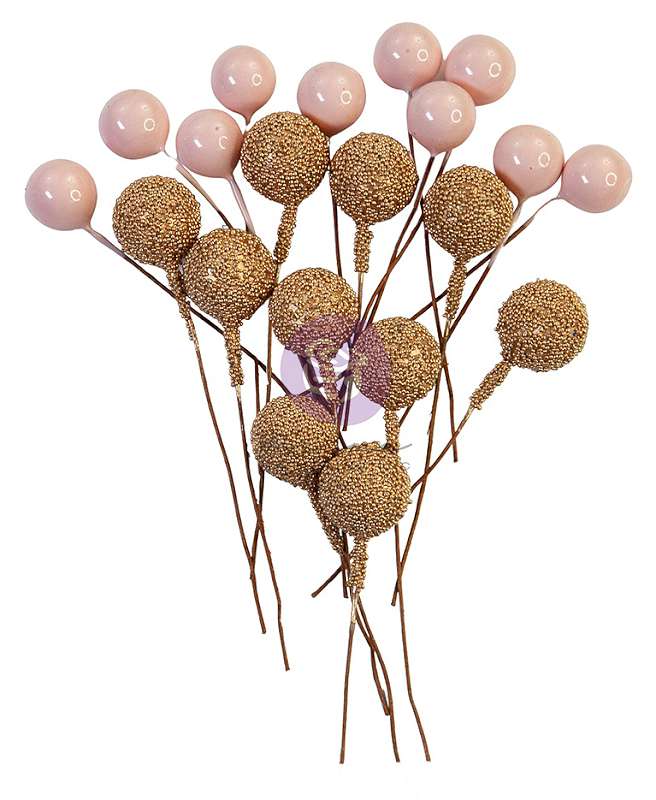 Frank Garcia Christmas Sparkle Beaded Berries 20/Pkg-