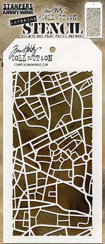 Tim Holtz Layered Stencil 4.125"X8.5"-Metropolis